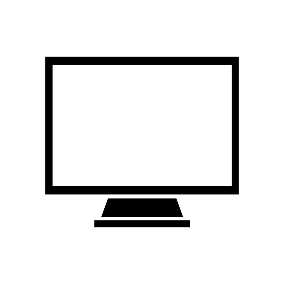 Computer illustrated on white background vector