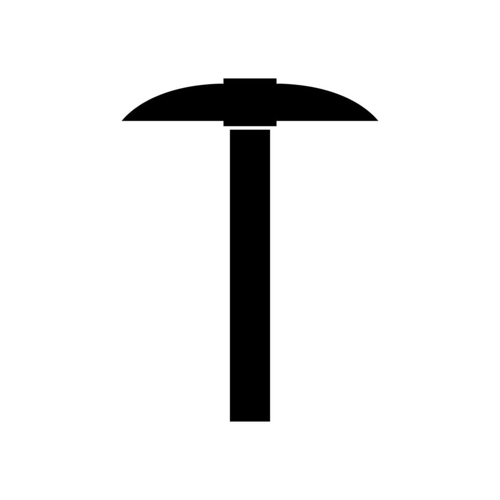 Pickaxe illustrated on white background vector