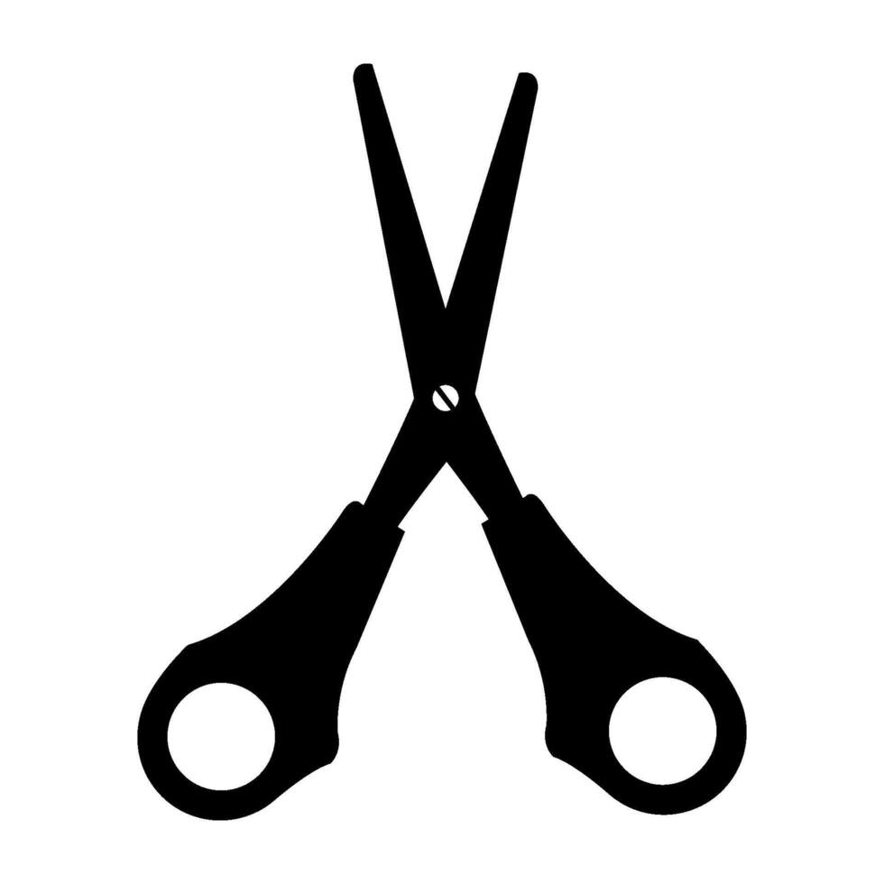 Scissors illustrated on white background vector