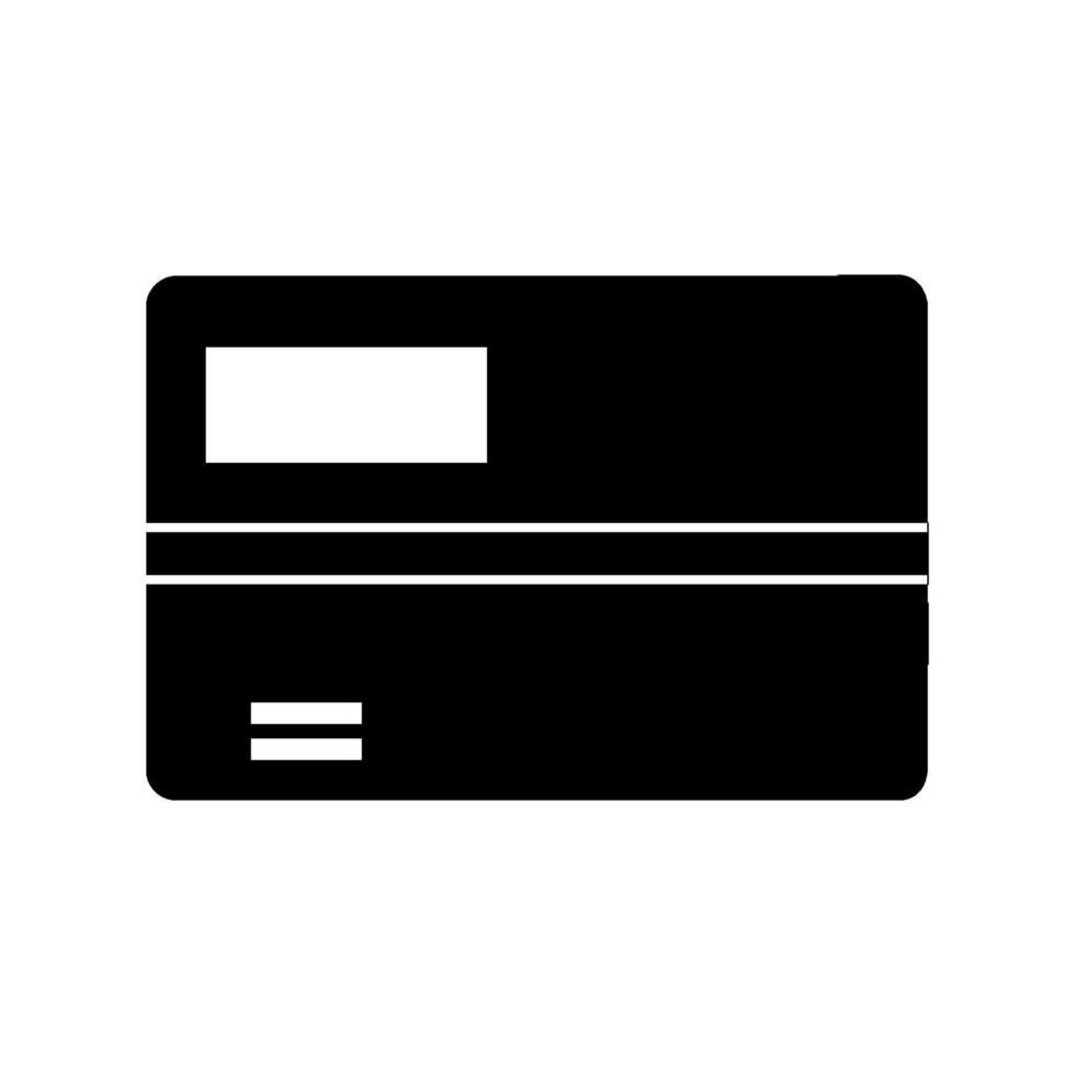 Bank card illustrated on white background vector