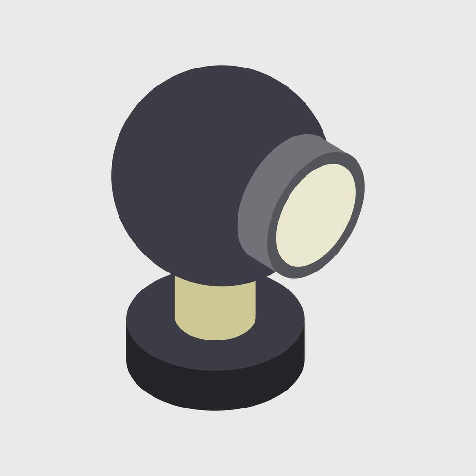 Illustrated isometric web cam vector