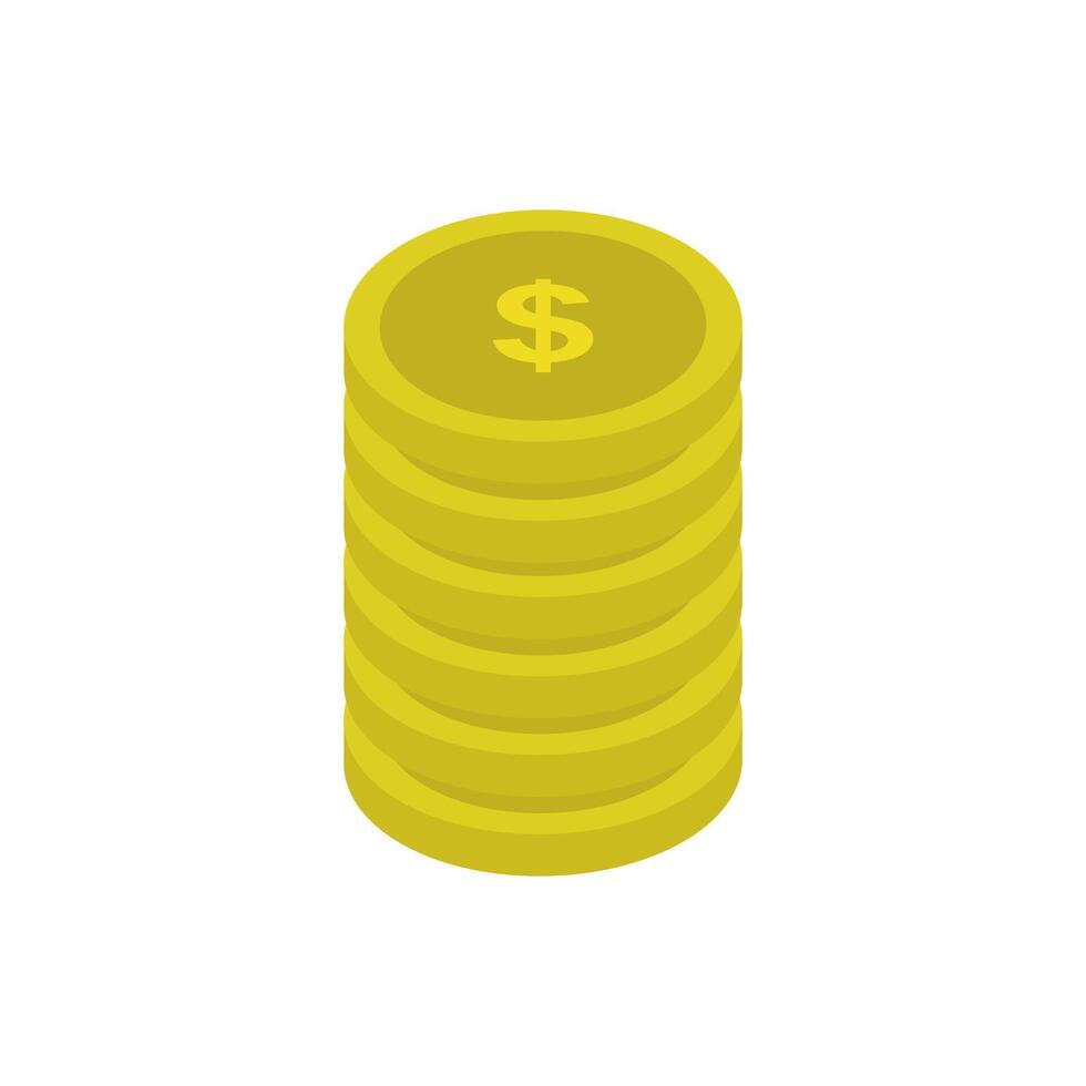 icono de dinero en el fondo vector