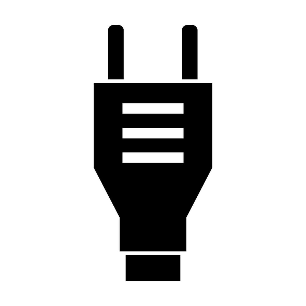 Plug illustrated on white background vector