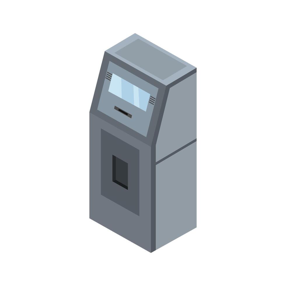 Atm Icon On White Background vector