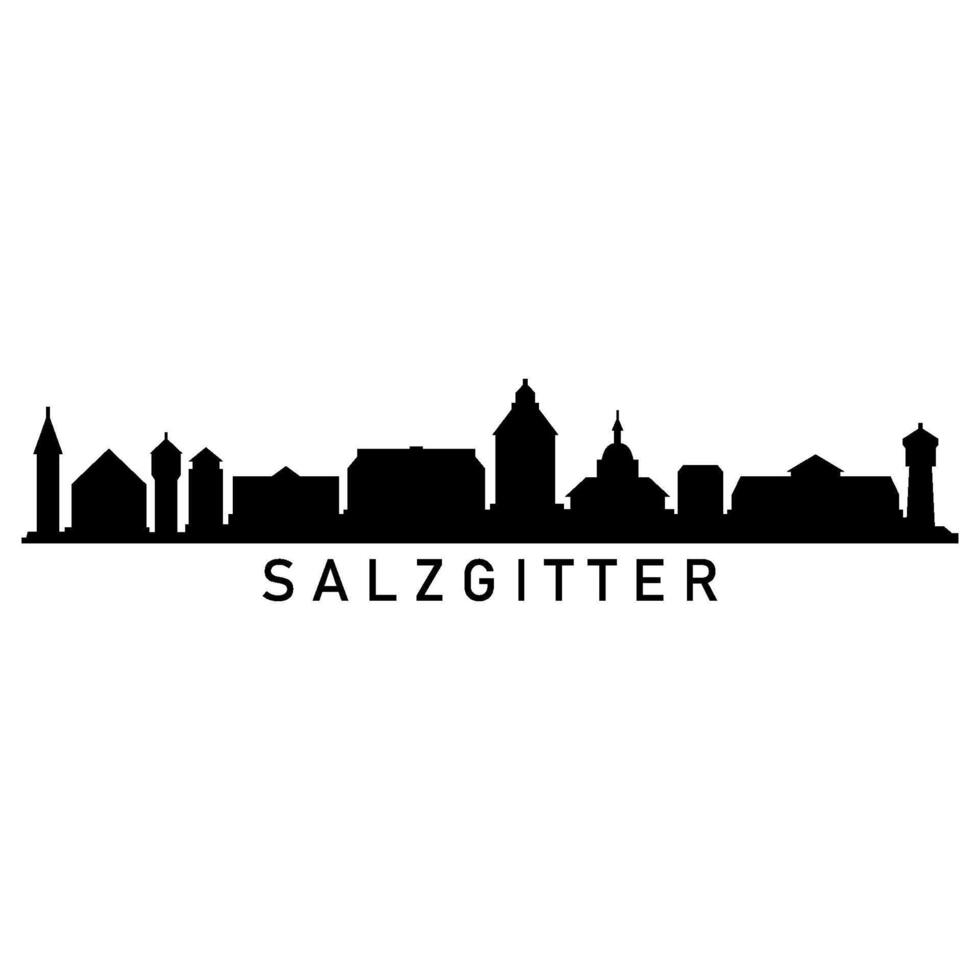 salzgitter horizonte ilustrado vector