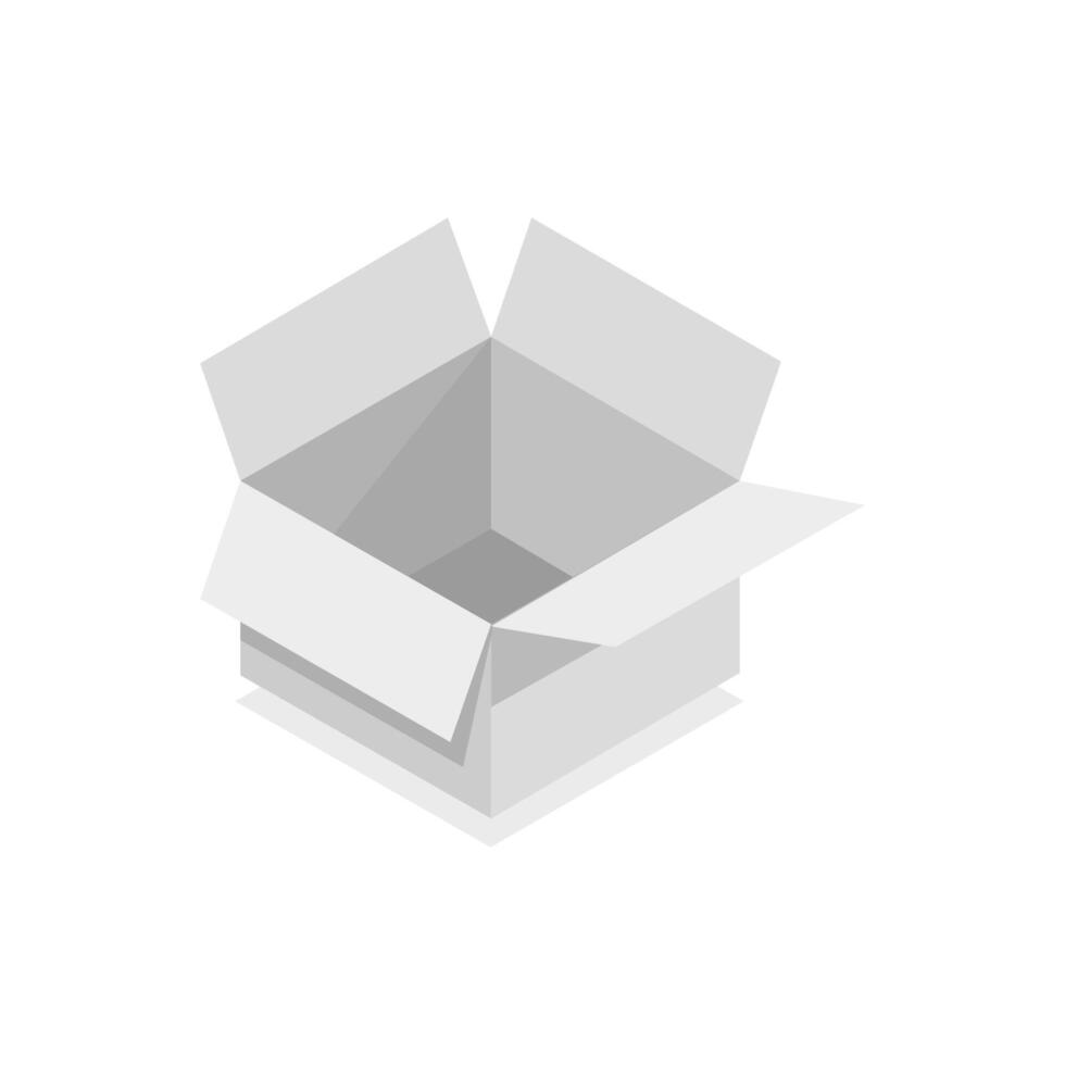 Isometric box on a background vector