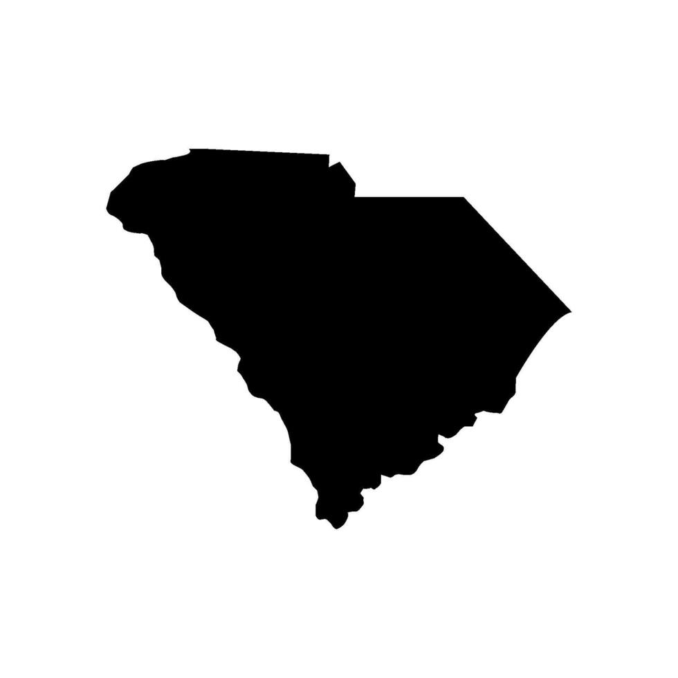 South Carolina illustrated on white background vector