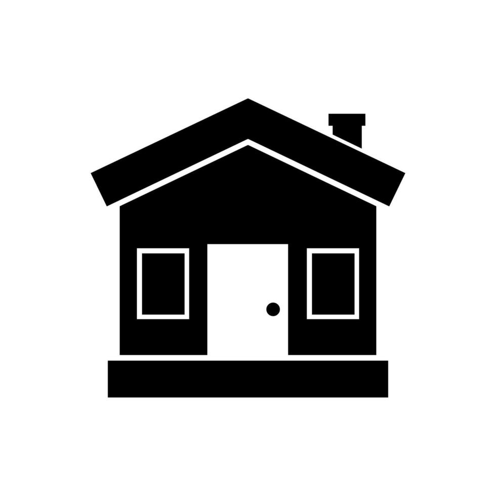 House illustrated on white background vector