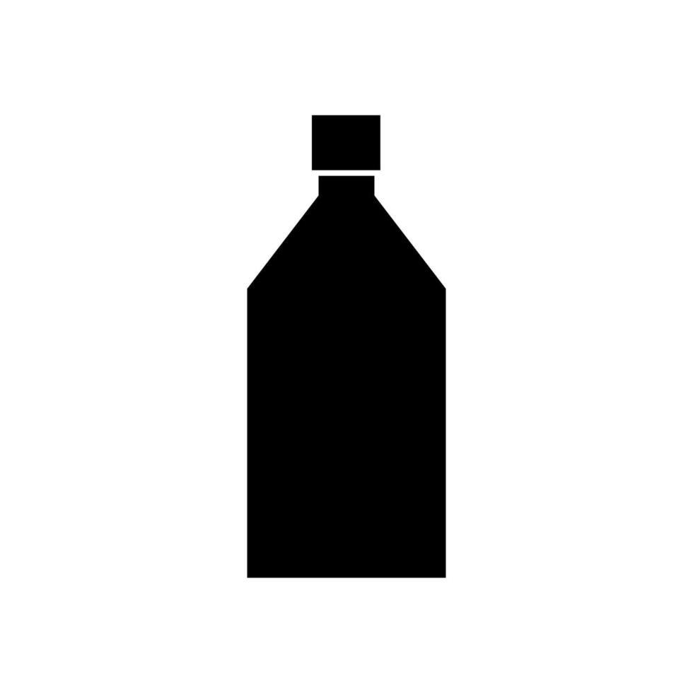 Milk bottle illustrated on white background vector