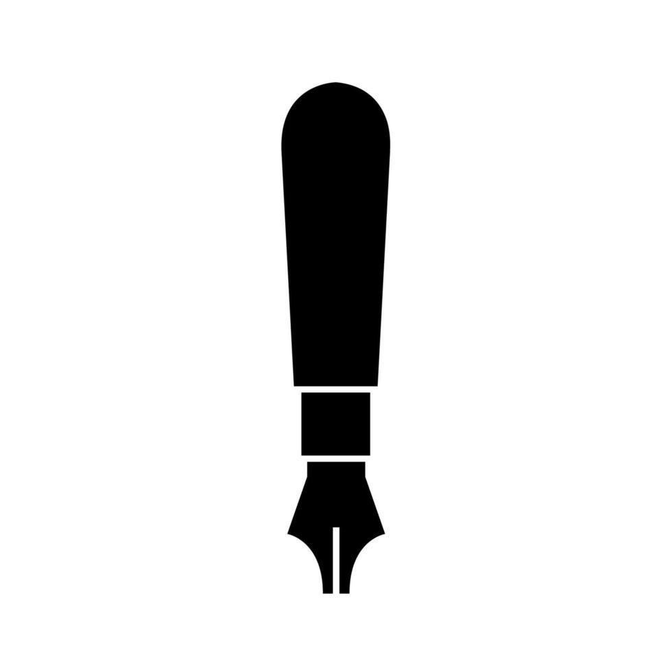 Fountain pen illustrated on white background vector