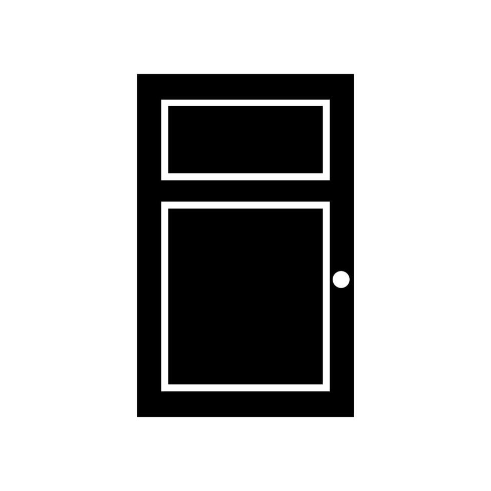 Door illustrated on white background vector