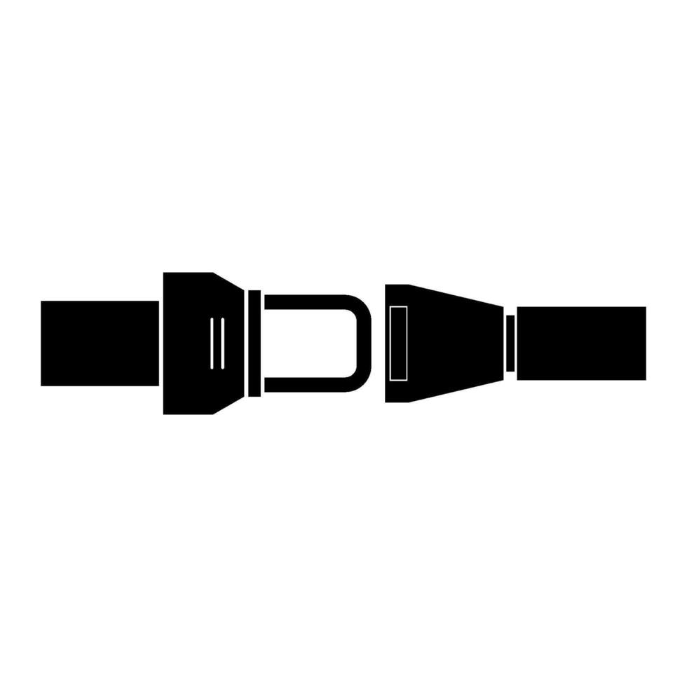 Safety car seat belt illustrated on white background vector