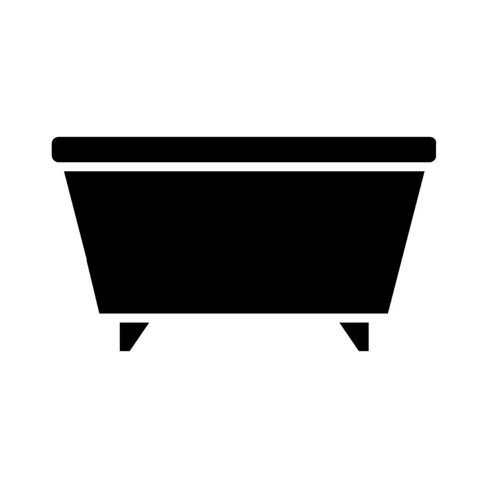 Bathtub illustrated on white background vector