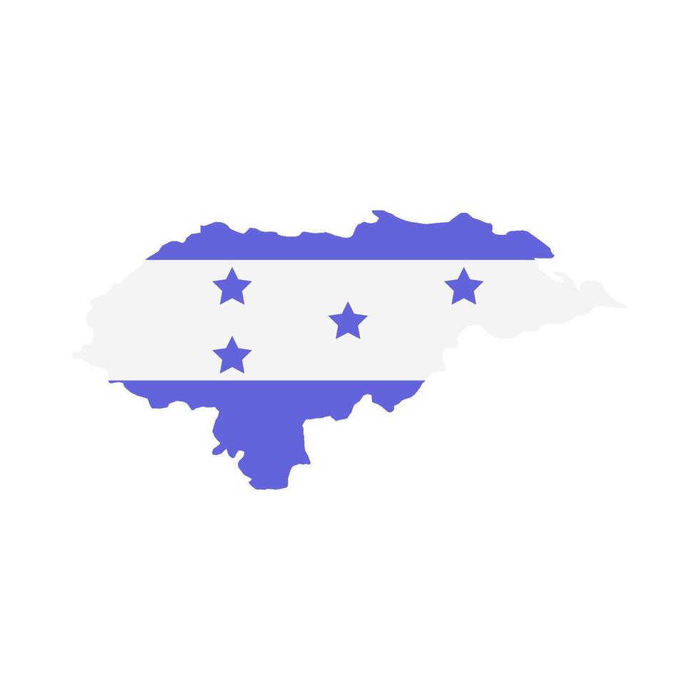 Honduras map on white background vector