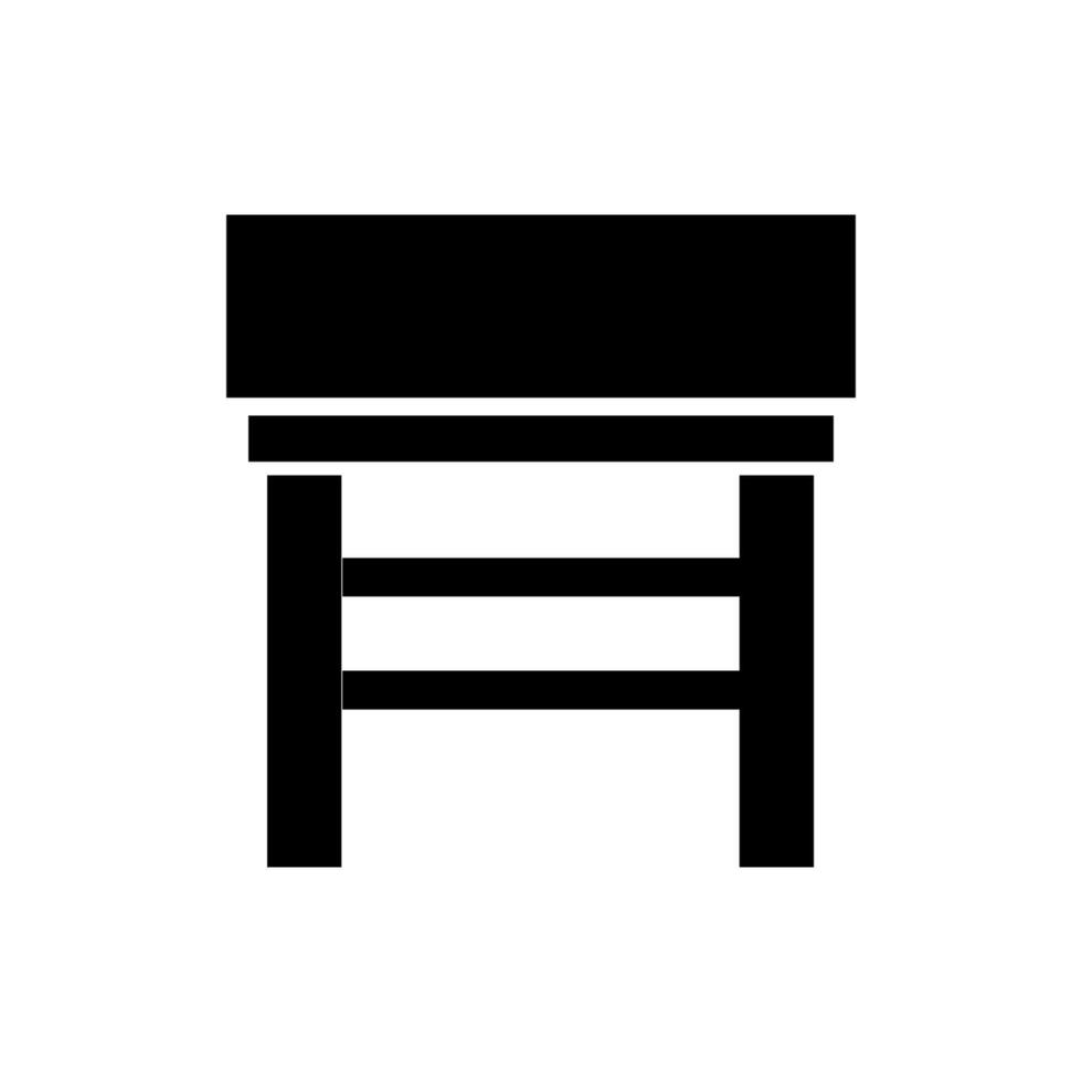 Bar stool illustrated on white background vector