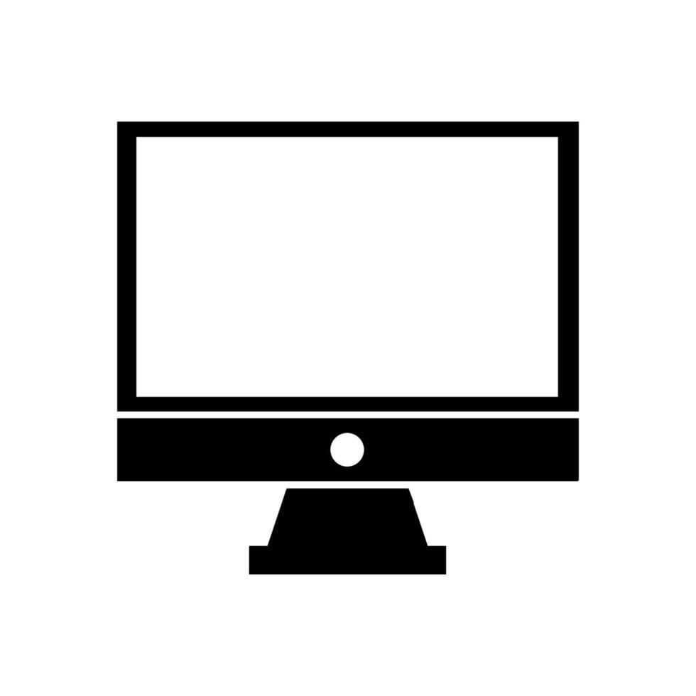 Computer illustrated on white background vector