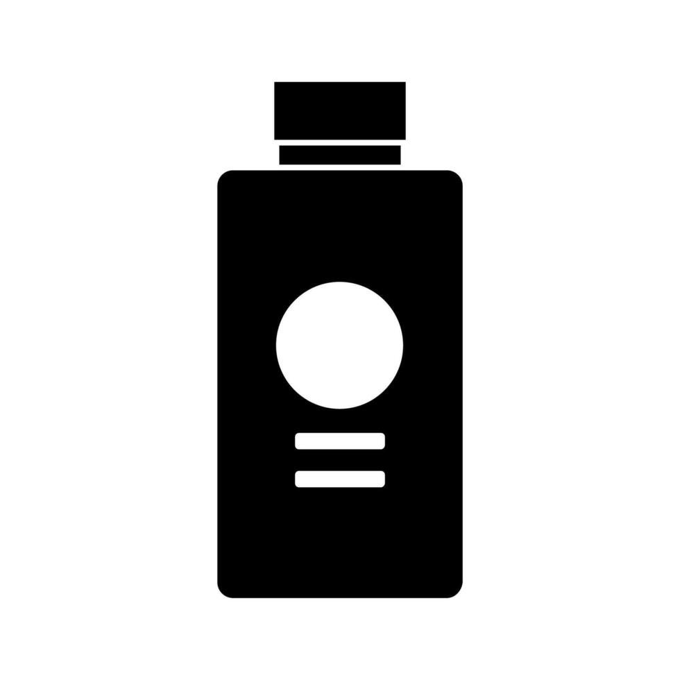 Shampoo bottle illustrated on white background vector