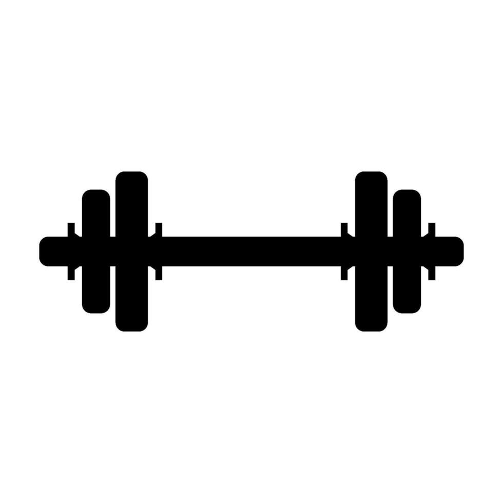 Dumbell illustrated on white background vector