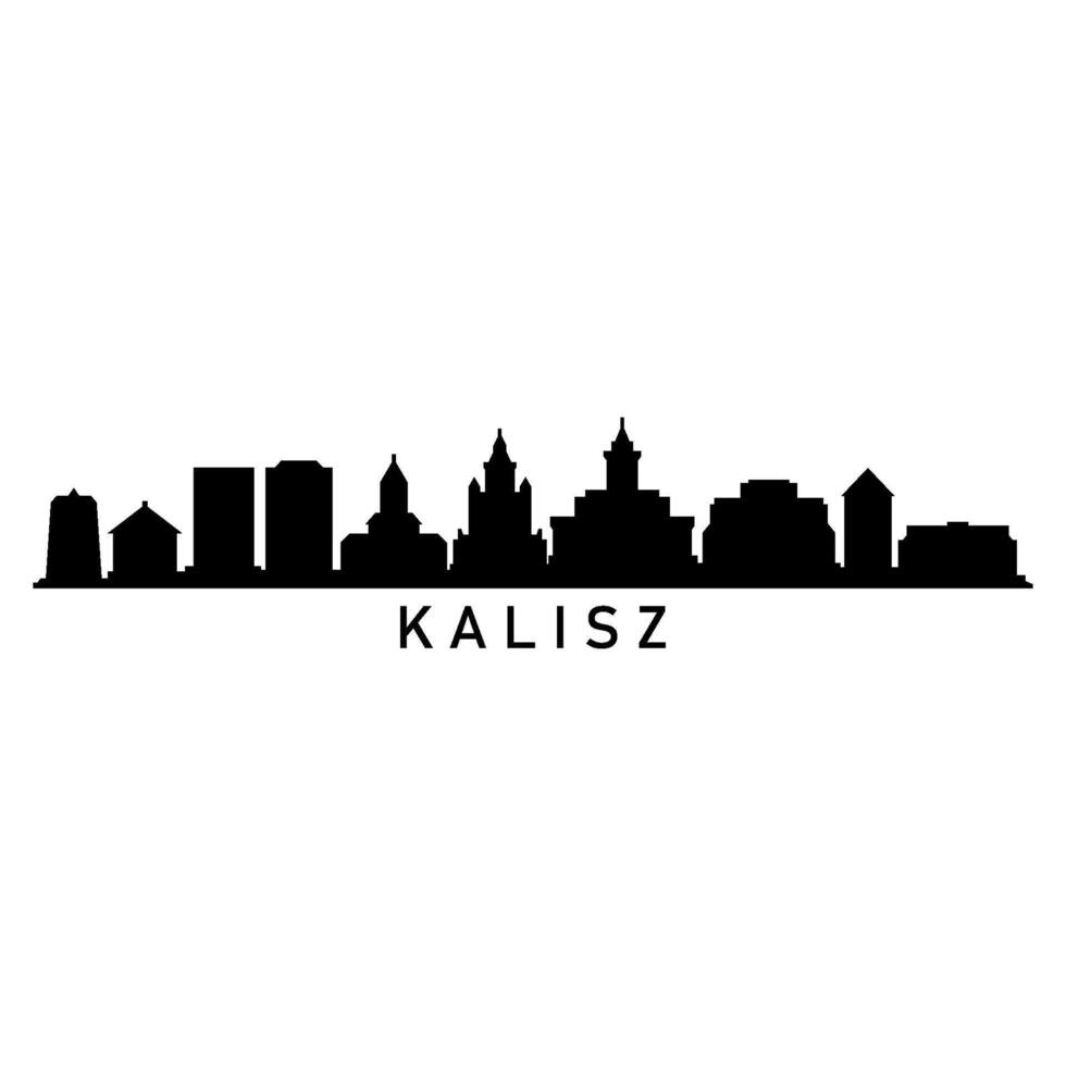 kalisz horizonte en blanco antecedentes vector