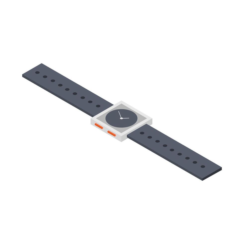 Wristwatch Icon On Background vector
