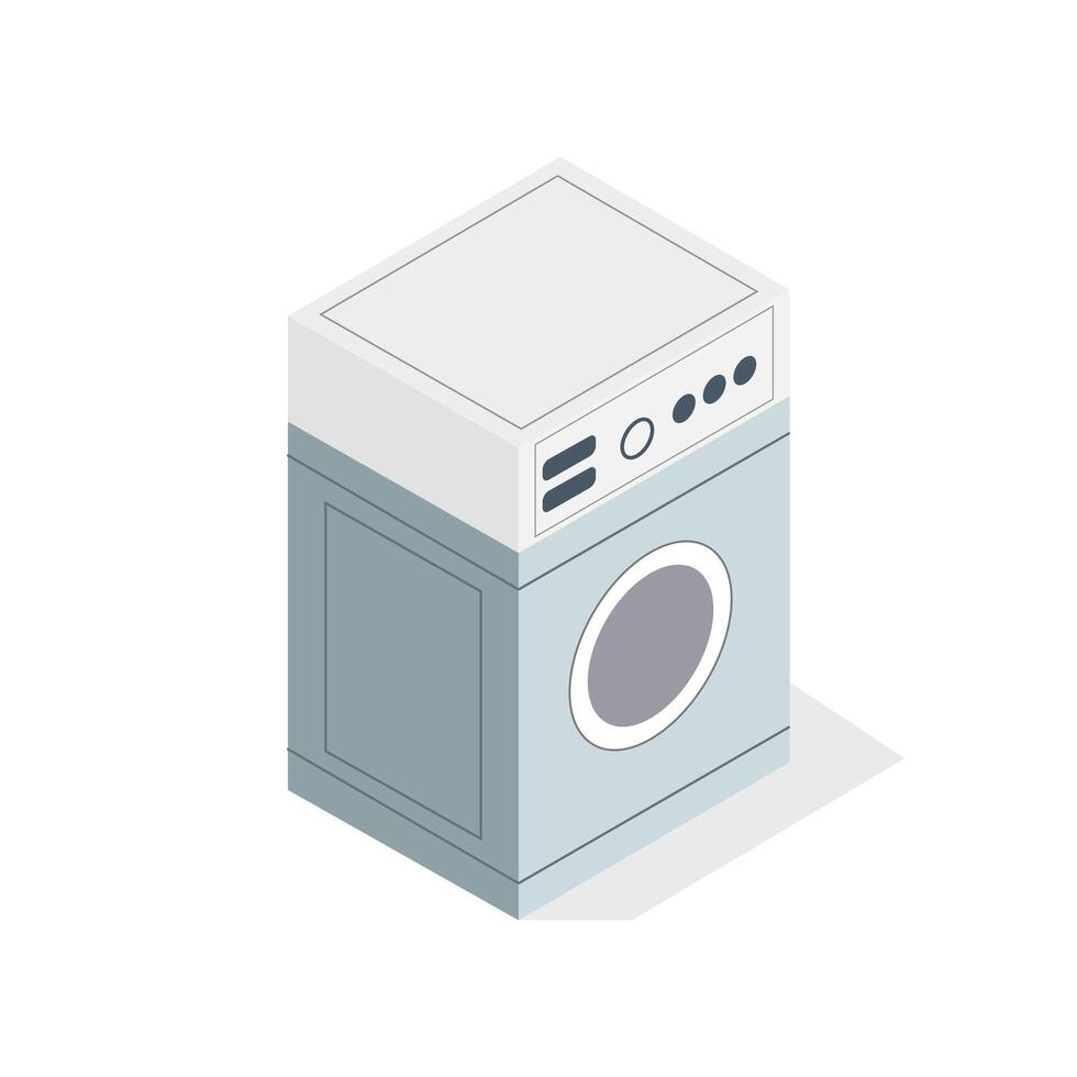 Washing Machine Icon On Background vector