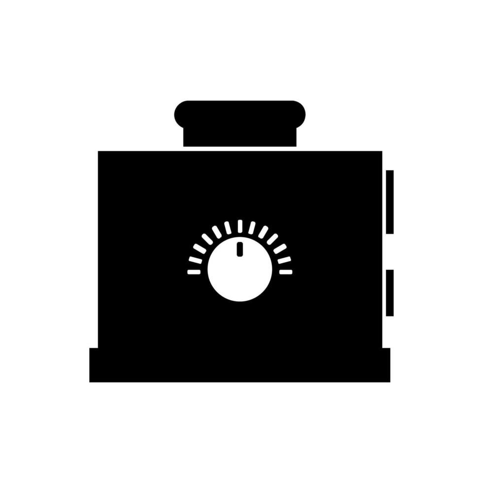 Toaster illustrated on white background vector