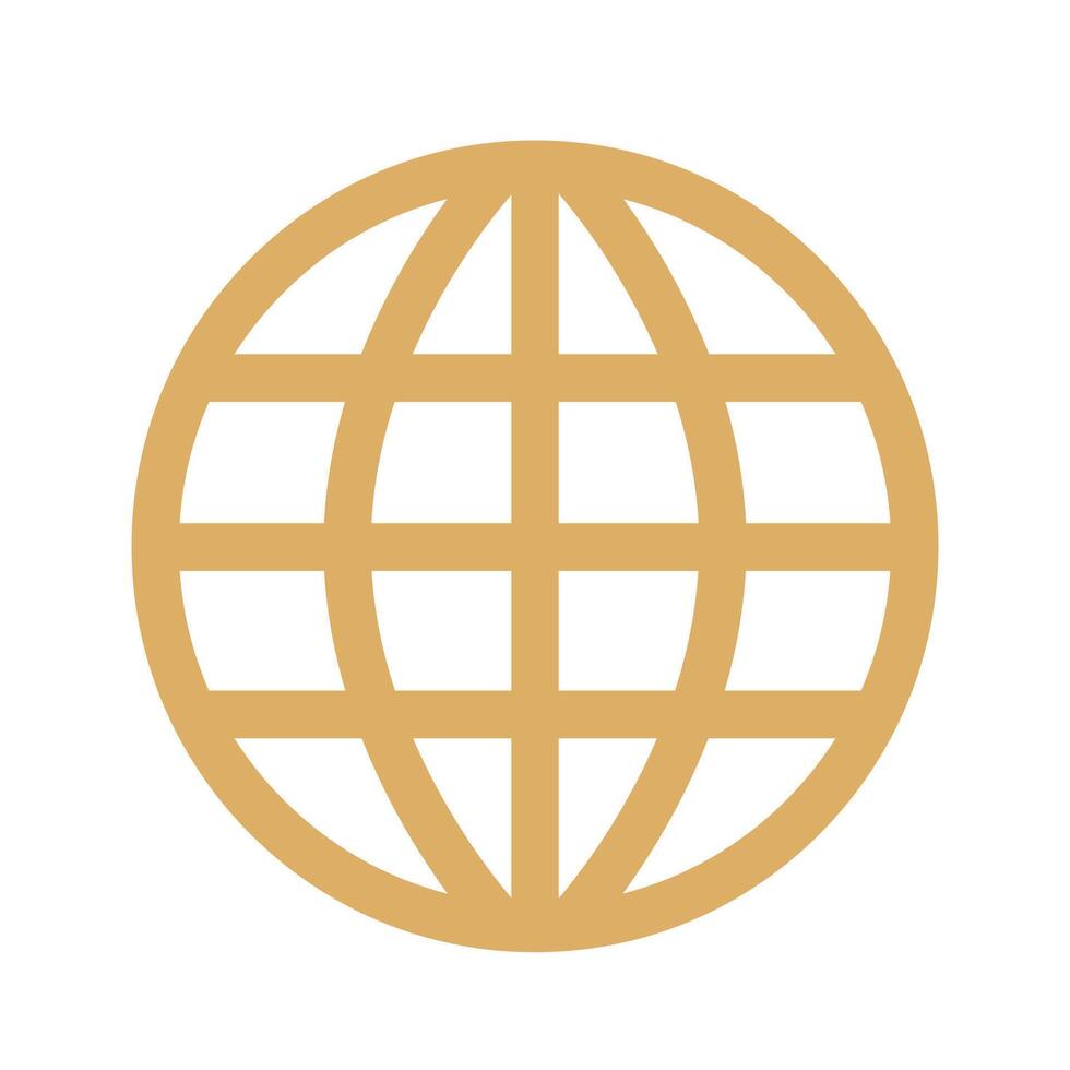 Vector planet pictogram globe vector icon
