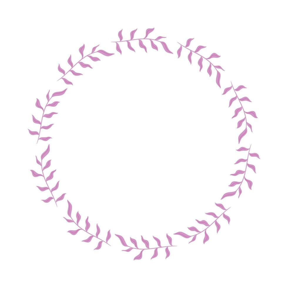 Vector hand drawn spring floral frame