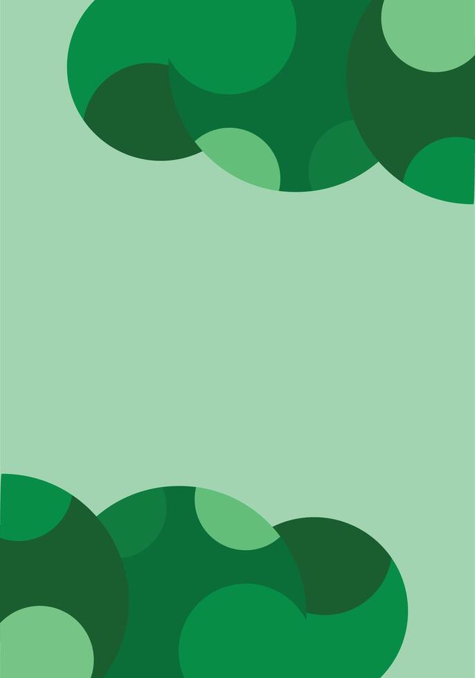 abstract wave green vertical background vector