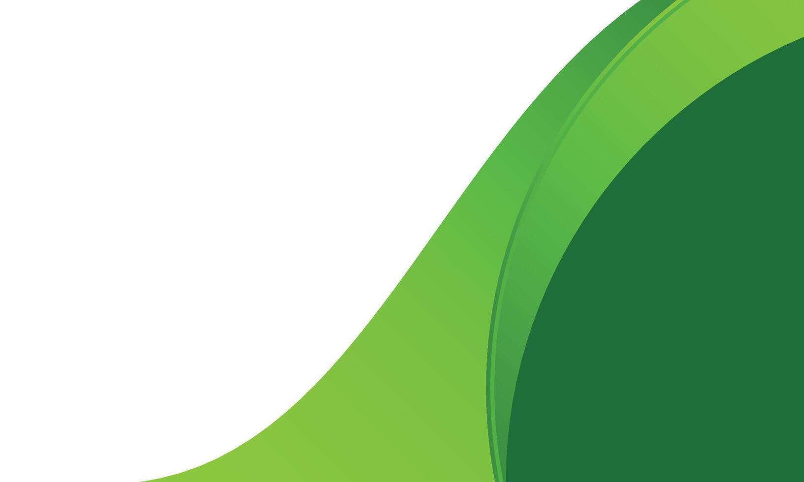 vector simple green curve background for business