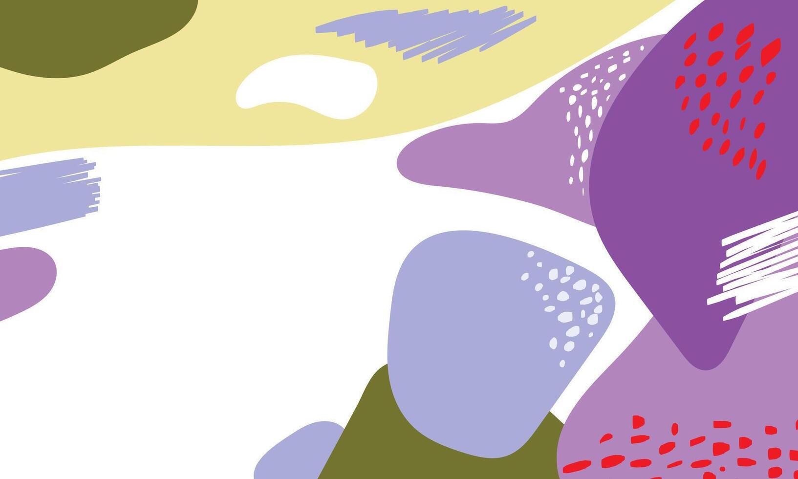 Hand drawn flat design abstract doodle background vector