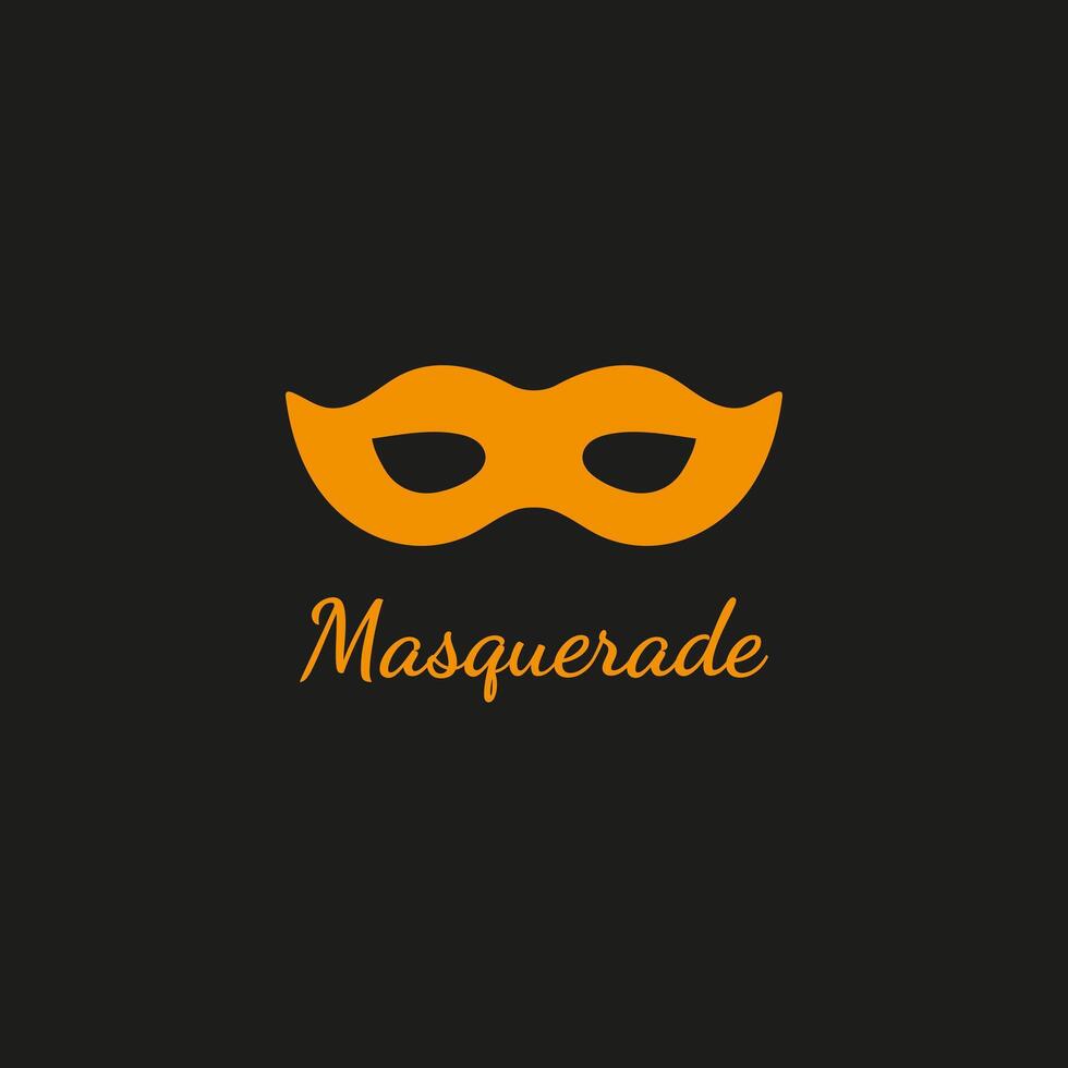 Mask face icon vector secret symbol conceal icon shelter masquerade party carnival
