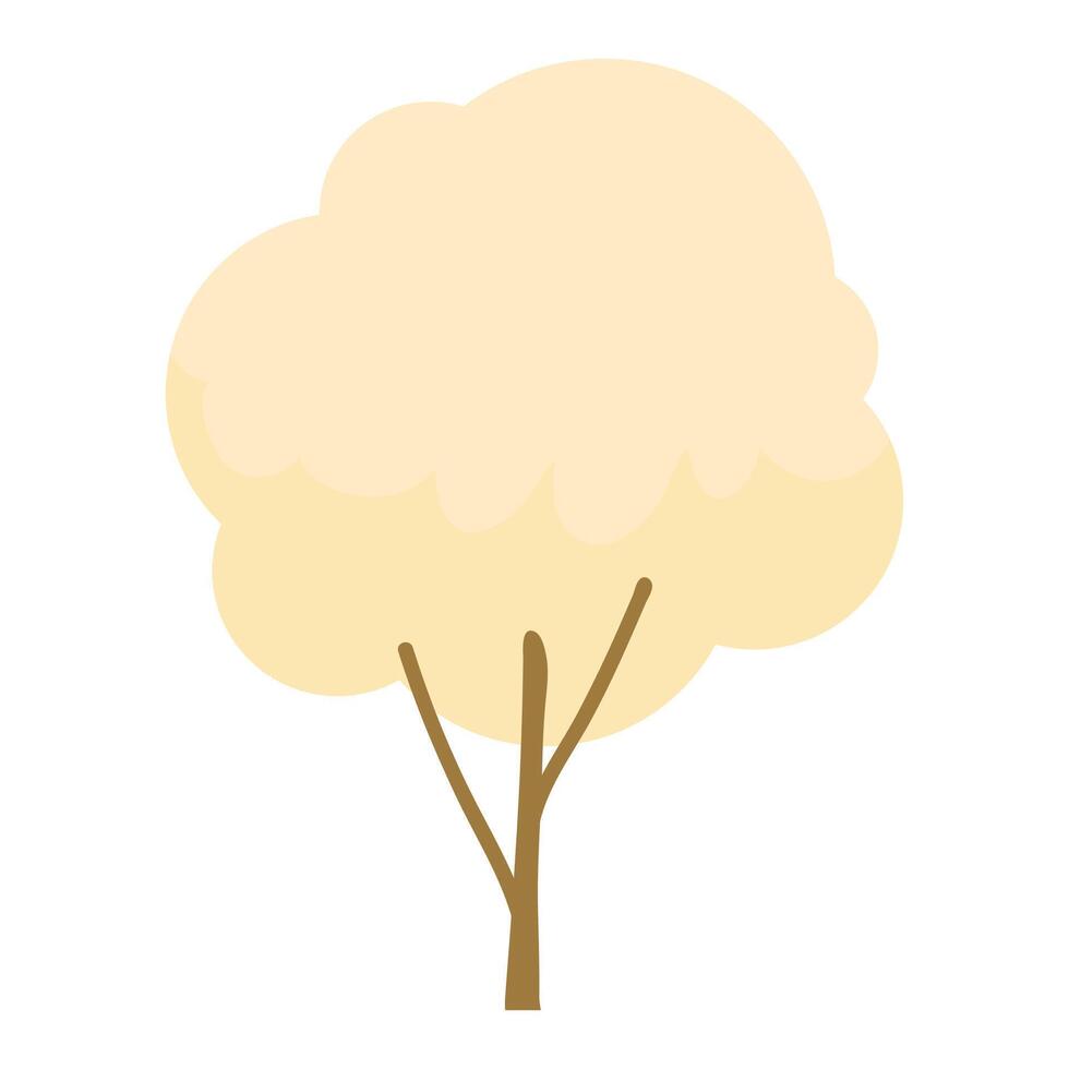 trees in hand drawn style on white background vector