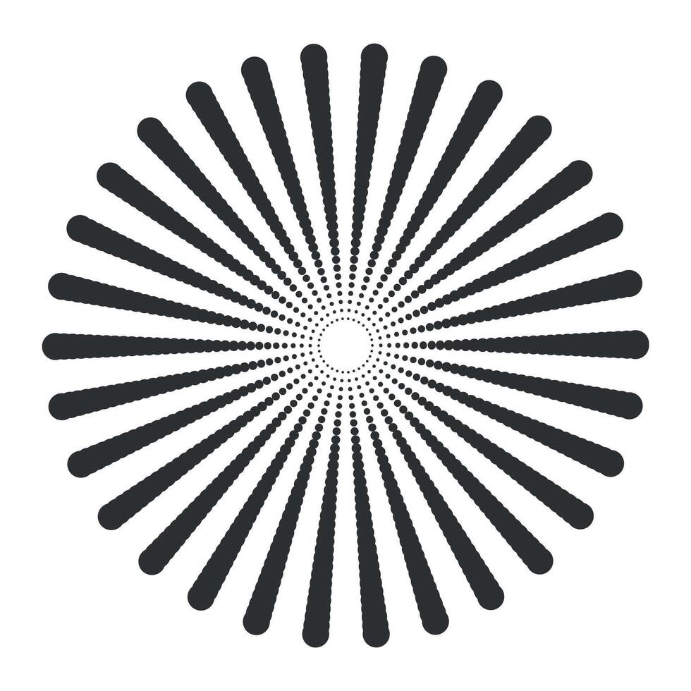 Abstract circle dotted Mandala illustration vector