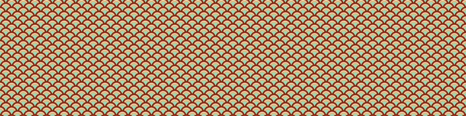 Seamless pattern of dragon scales that forms an abstract and decorative background, ideal for wallpaper designs vector