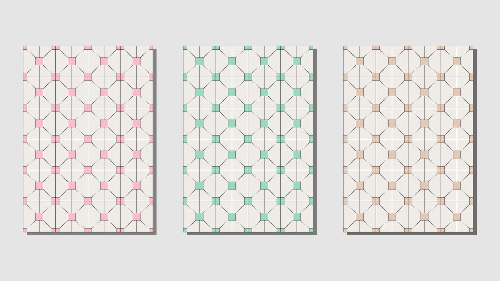 Collection of seamless vintage-style patterns, offering a textured background that exudes classic elegance vector