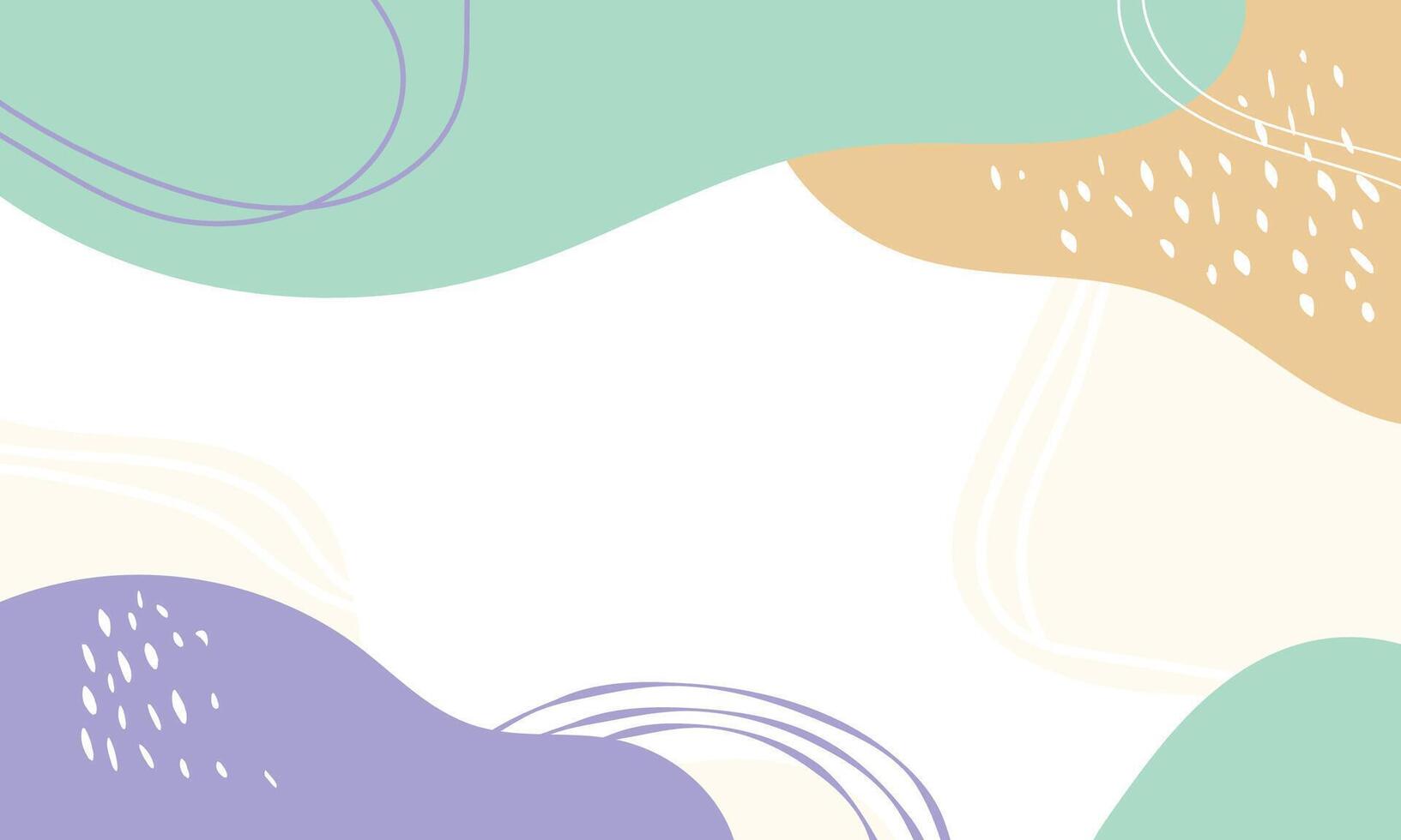 Hand drawn flat design abstract doodle background vector