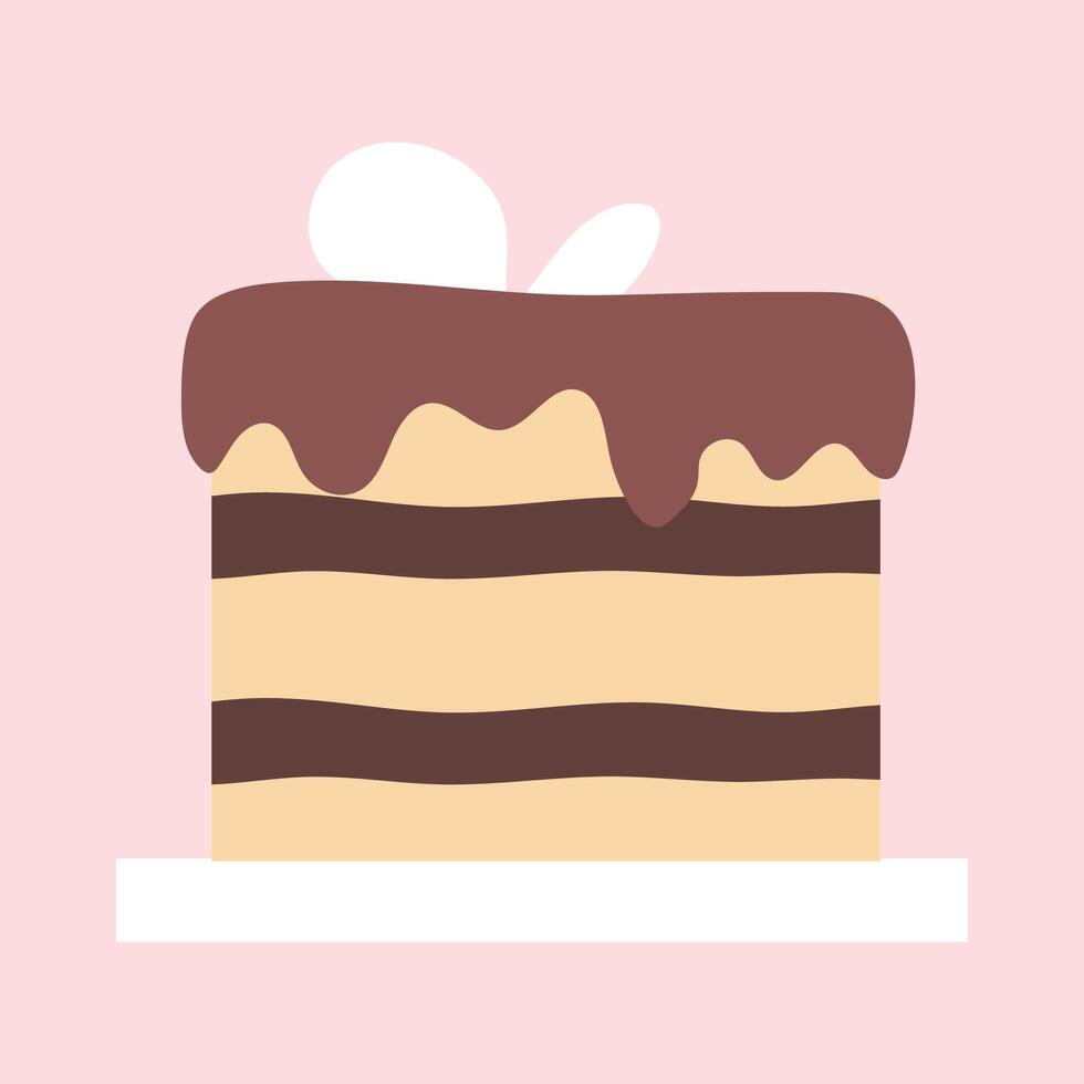 vector cake and bakery in cartoon style vector