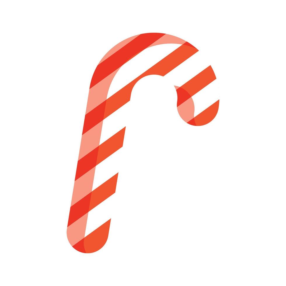 vector christmas candy canes drawing isolated on white