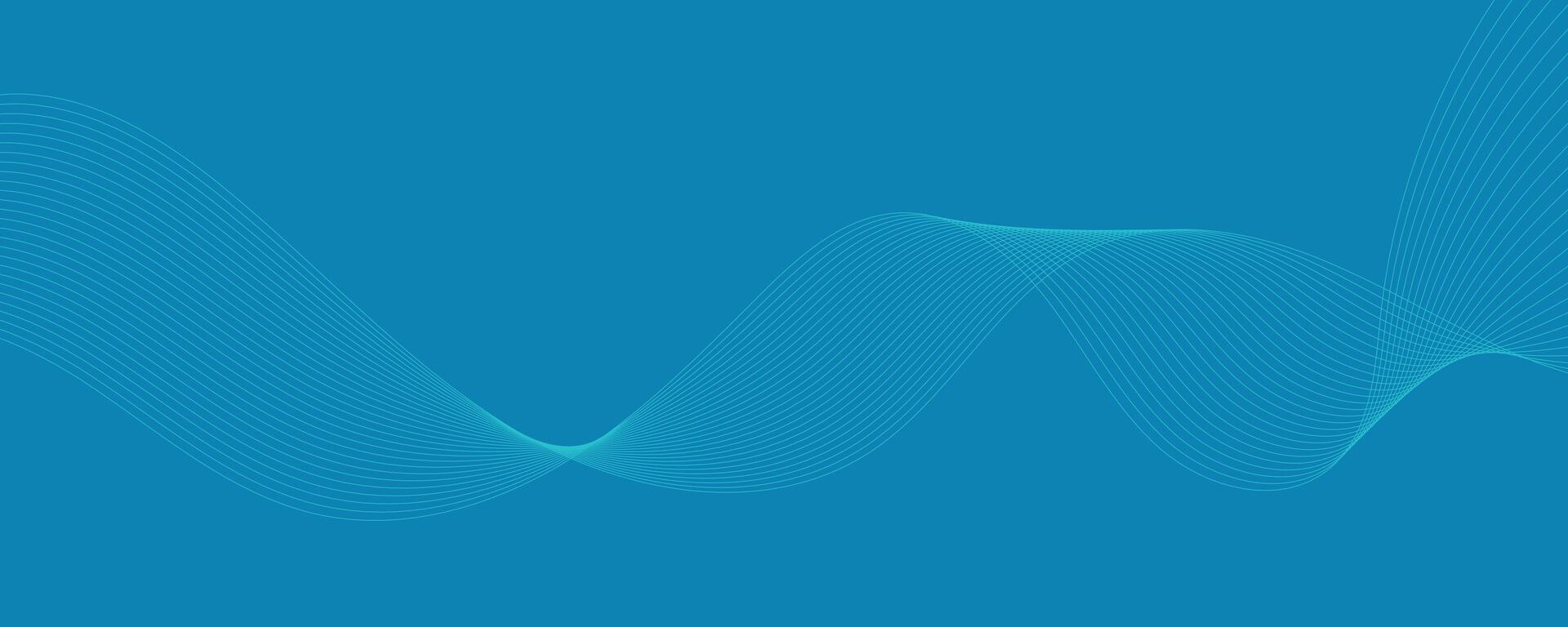 abstract blue background with waves vector