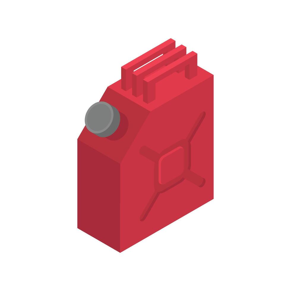 Gasoline canister icon isometric of gasoline canister vector icon for web design