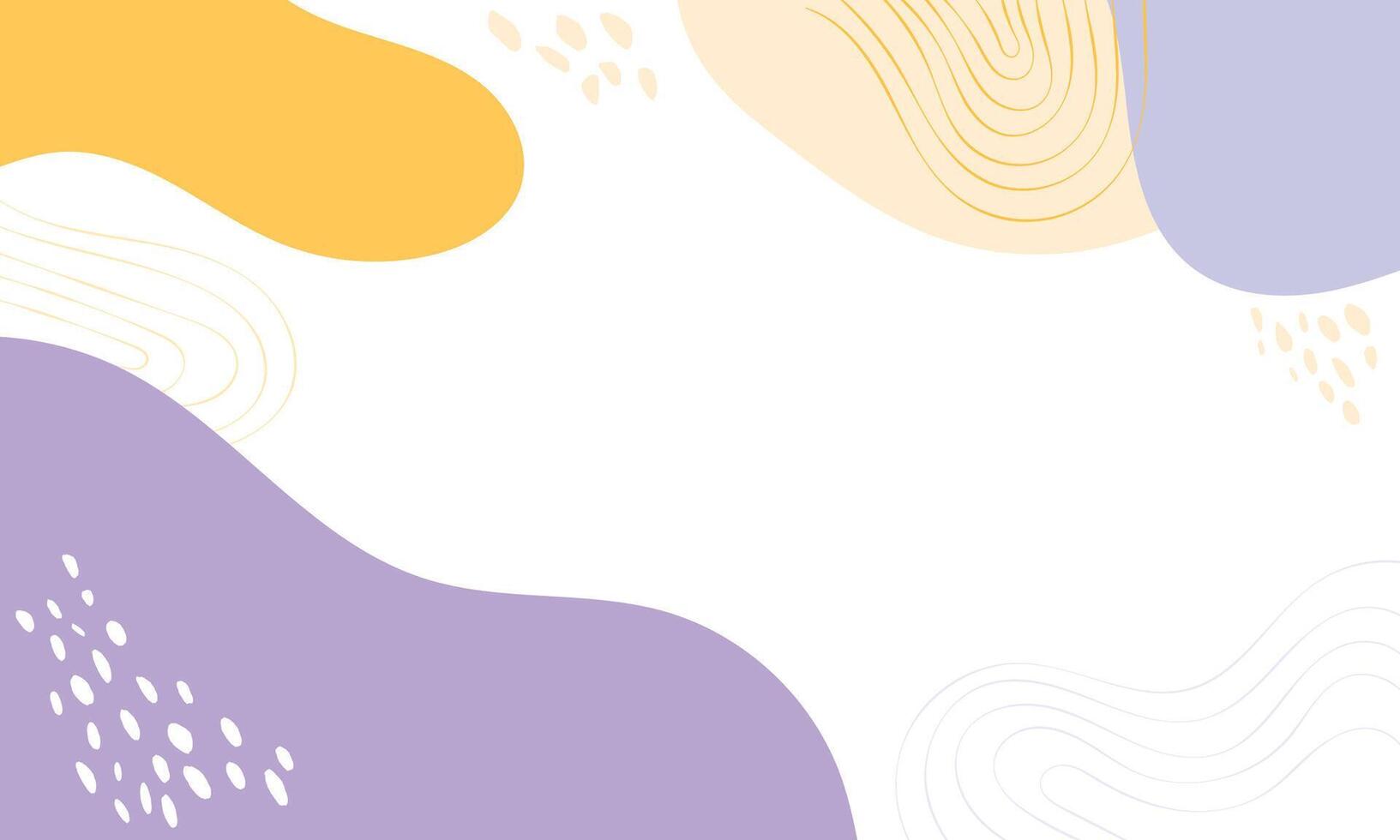 Hand drawn flat design abstract doodle background vector
