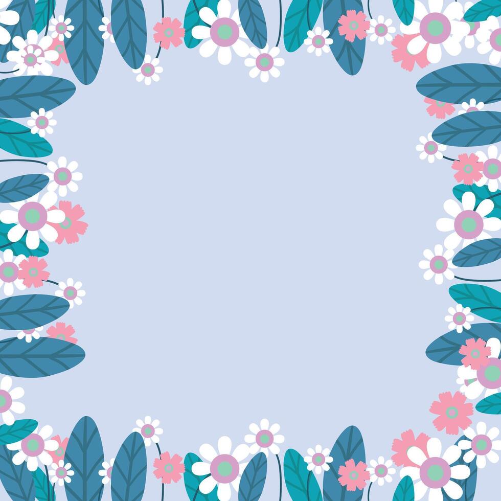 vector hand drawn floral background design