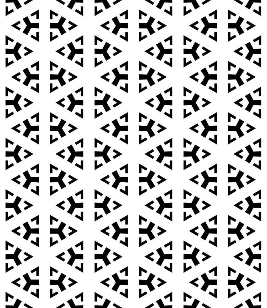 Black and white seamless abstract pattern. Background and backdrop. Grayscale ornamental design. vector