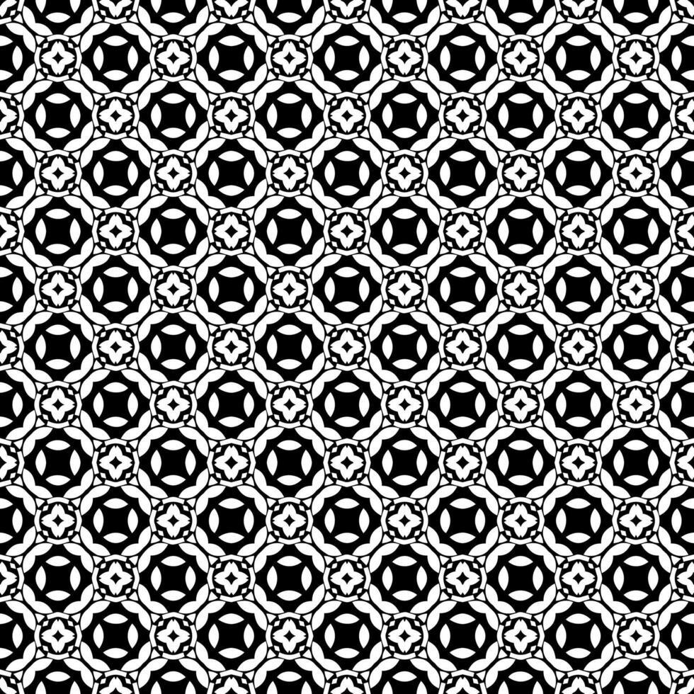 Black and white seamless abstract pattern. Background and backdrop. Grayscale ornamental design. vector