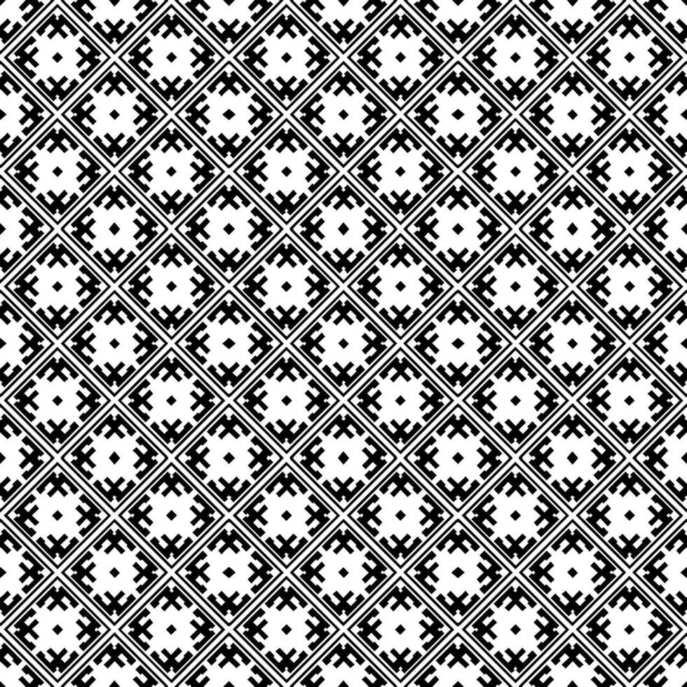 Black and white seamless abstract pattern. Background and backdrop. Grayscale ornamental design. vector