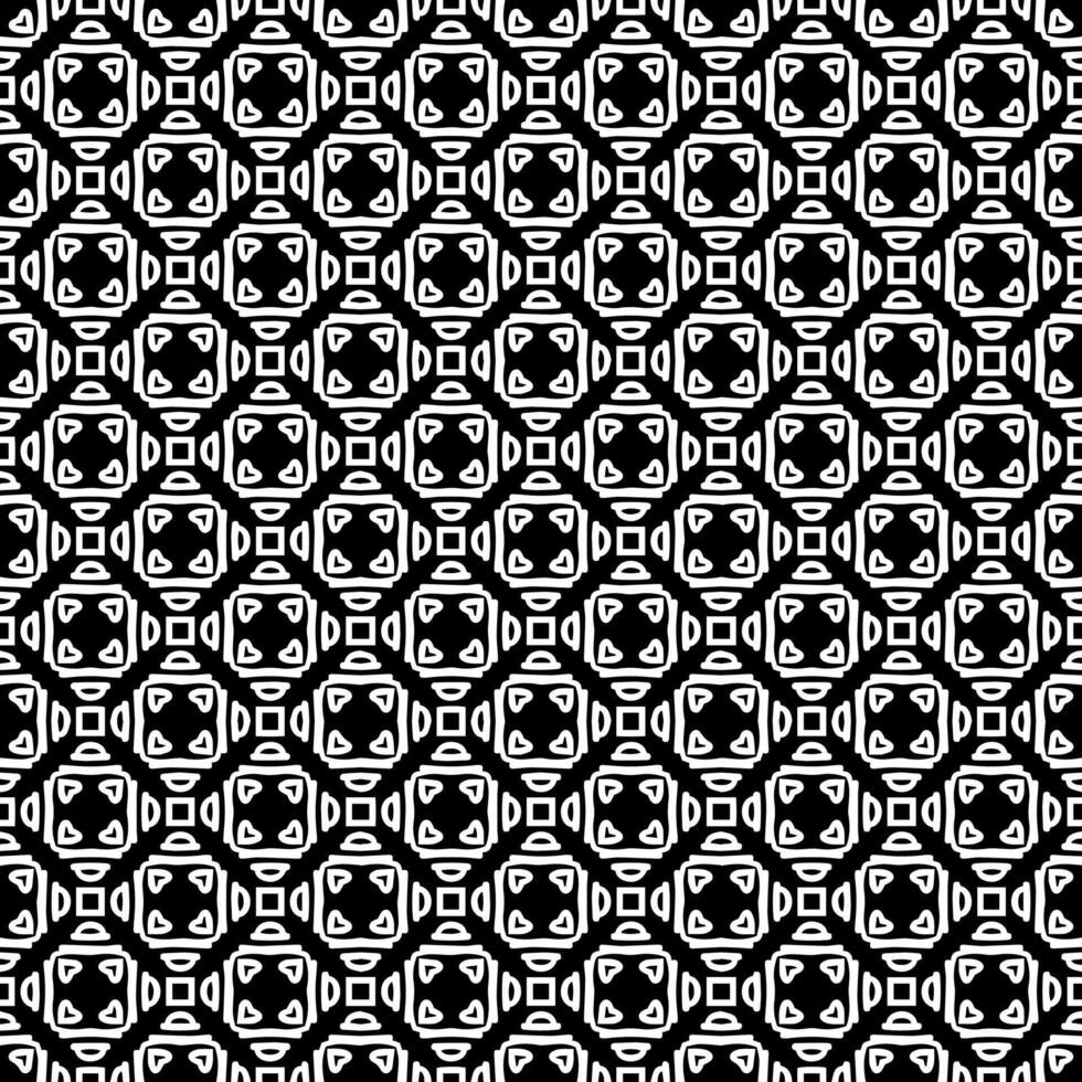 Black and white seamless abstract pattern. Background and backdrop. Grayscale ornamental design. vector