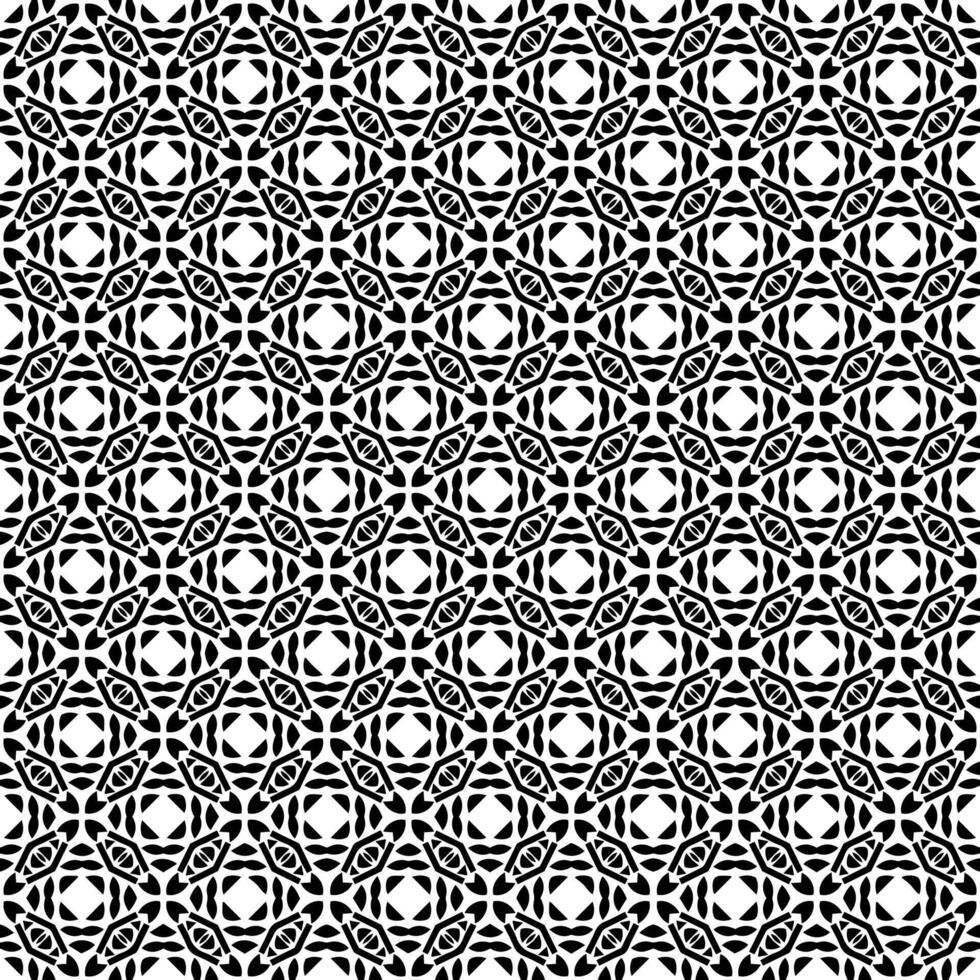 Black and white seamless abstract pattern. Background and backdrop. Grayscale ornamental design. vector