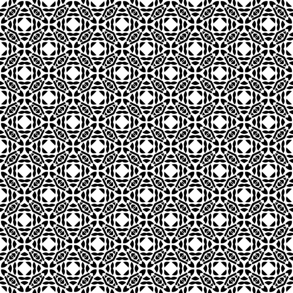 Black and white seamless abstract pattern. Background and backdrop. Grayscale ornamental design. vector