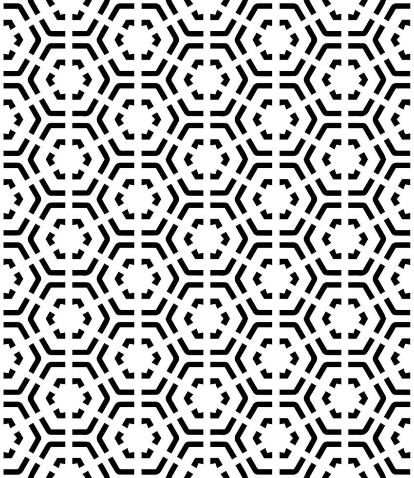 Black and white seamless abstract pattern. Background and backdrop. Grayscale ornamental design. vector